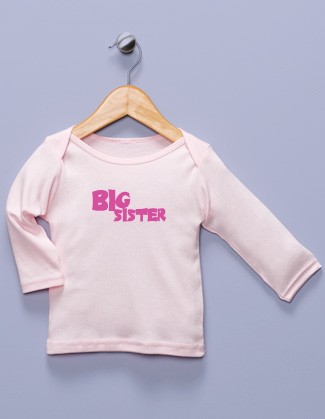 "Big Sister" Pink Long Sleeve Shirt