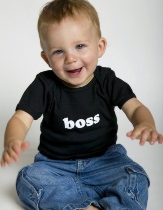Boss - short sleeve baby shirt