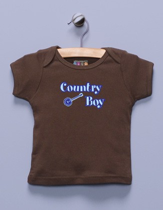 "Country Boy" Brown Shirt