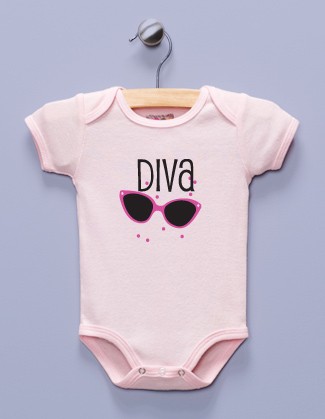 "Diva" Pink Infant Bodysuit