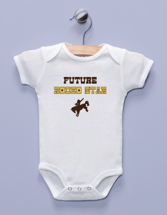 "Future Rodeo Star" White Infant Bodysuit