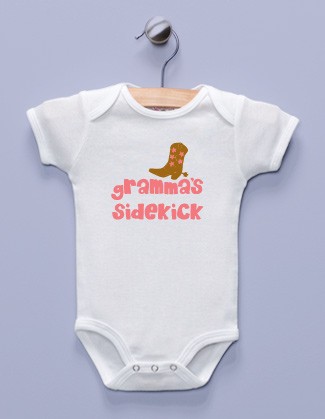 "Gramma's Sidekick" White Infant Bodysuit