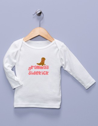 "Gramma's Sidekick" White Long Sleeve Shirt