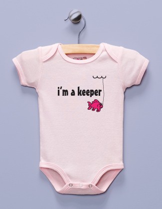 "I'm a Keeper" Pink Infant Bodysuit / One-piece