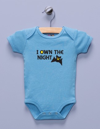 "I Own the Night" Blue Infant Bodysuit