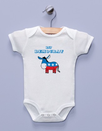 "Lil' Democrat" White Infant Bodysuit