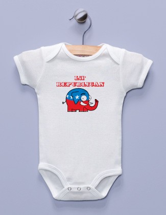 "Lil' Republican" White Infant Bodysuit