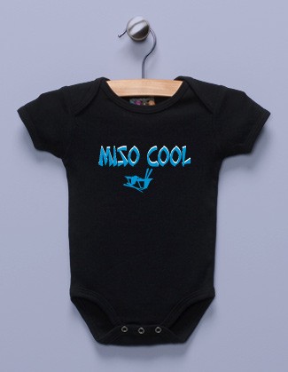 "Miso Cool" Black Infant Bodysuit