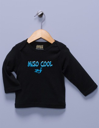 "Miso Cool" Black Long Sleeve Shirt