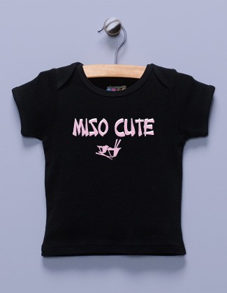 "Miso Cute" Black Shirt / T-Shirt