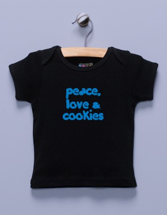 "Pease, Love & Cookies" Black Shirt / T-Shirt