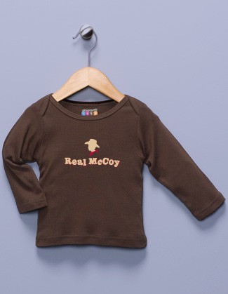 "Real McCoy" Brown Long Sleeve Shirt