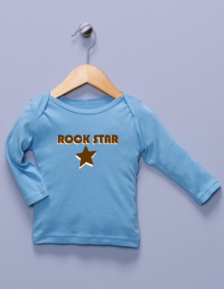 "Rock Star" Blue Long Sleeve Shirt