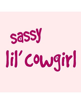 Sassy lil' Cowgirl design