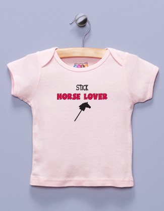 "Stick Horse Lover" Pink Shirt / T-Shirt