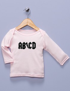 "AB/CD" Pink Long Sleeve Shirt