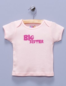 "Big Sister" Pink Shirt
