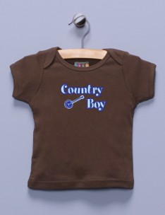 "Country Boy" Brown Shirt