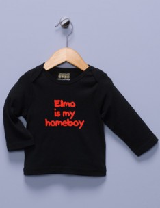 "Elmo is my Homeboy" Black Long Sleeve Shirt
