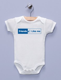 "Friends Like Me" White Infant Bodysuit