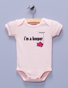 "I'm a Keeper" Pink Infant Bodysuit / One-piece