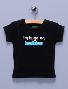 "I'm Huge on Twitter" Black Shirt / T-Shirt