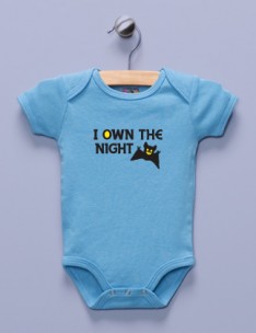 "I Own the Night" Blue Infant Bodysuit