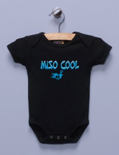 "Miso Cool" Black Infant Bodysuit