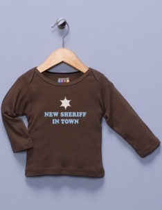 "New Sheriff in Town" Brown Shirt
