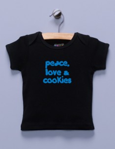 "Pease, Love & Cookies" Black Shirt / T-Shirt