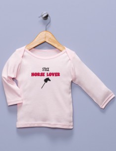 "Stick Horse Lover" Pink Long Sleeve Shirt