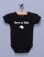 "Born to Ride" Black Infant Bodysuit