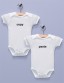 "Copy" and "Paste" Twins Infant Bodysuits