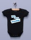 "Here Comes Trouble" Black Infant Bodysuit