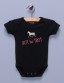 "Hot to Trot" Black Infant Bodysuit