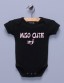 "Miso Cute" Black Infant Bodysuit