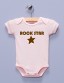 "Rock Star" Pink Infant Bodysuit