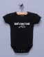 "That's How I Roll" Black Infant Bodysuit