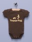 "Tractor Pull" Brown Infant Bodysuit