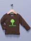 "Tree Hugger" Brown Long Sleeve Shirt