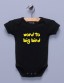 "Word to Big Bird" Black Infant Bodysuit