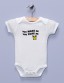 "You Wake Me/You Take Me" White Infant Bodysuit