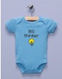 "Big Thinker" Blue Infant Bodysuit / One-piece