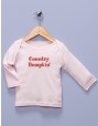 "Country Bumpkin'" Pink Long Sleeve Shirt