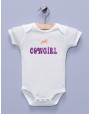 "Cowgirl" White Infant Bodysuit / One-piece