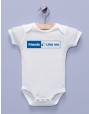 "Friends Like Me" White Infant Bodysuit / One-piece