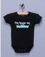 "I'm Huge on Twitter" Black Infant Bodysuit / One-piece
