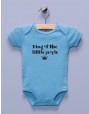 "King of the Little People" Blue Infant Bodysuit / One-piece