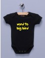 "Word to Big Bird" Black Infant Bodysuit / One-piece