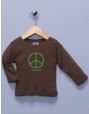 "World Peas" Brown Long Sleeve Shirt